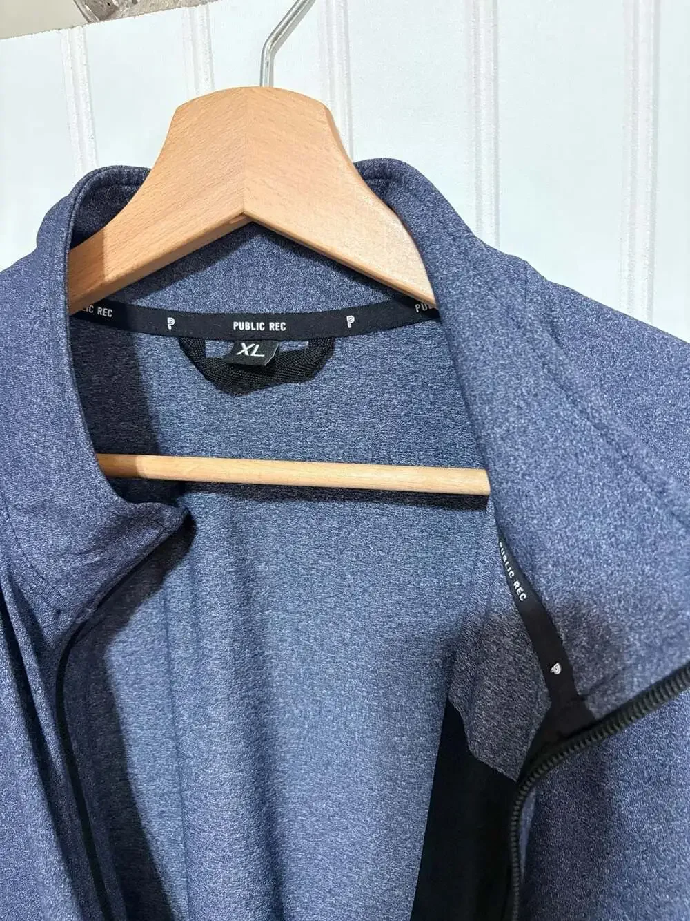 Public Rec All Day Every Day Full Zip Jacket Heather Blue XL